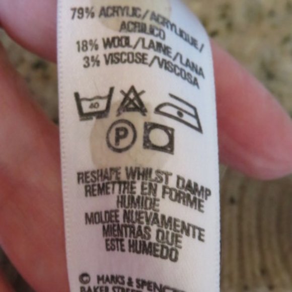 Vintage Marks & Spencer WOOL Blend Men's SWEATER Large (K177) - Picture 9 of 9